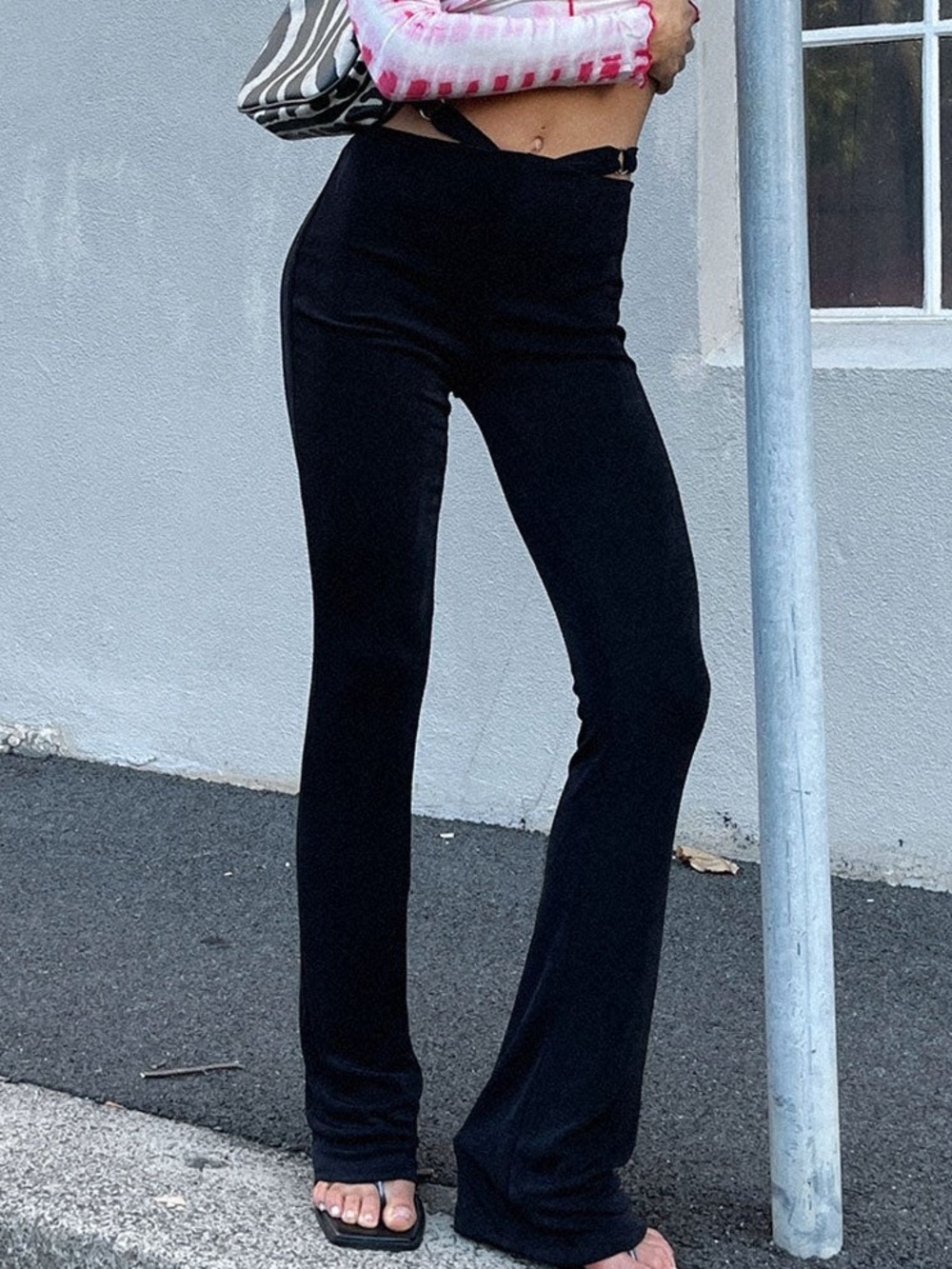 Princess Polly Black Flare Pants